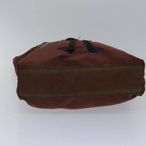 PRADA robot Hand Bag Nylon Brown Auth bs17789 - Picture 9 of 16